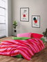 L'essentiel linge de maison Cherie - Verde, Rosa y Fucsia, Doble